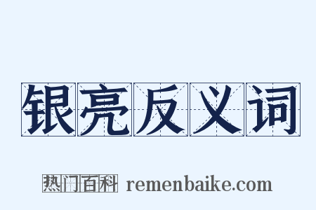 银亮反义词是什么意思的图片